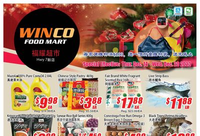 WinCo Food Mart (HWY 7) Flyer December 14 to 20