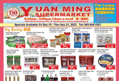 Yuan Ming Supermarket Flyer December 15 to 21