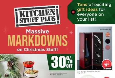Kitchen Stuff Plus Flyer December 14 to 23