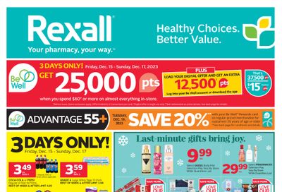 Rexall (SK & MB) Flyer December 15 to 28