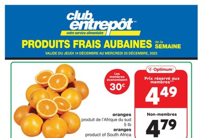 Wholesale Club (QC) Fresh Deals of the Week Flyer December 14 to 20