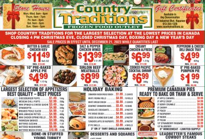 Country Traditions Flyer December 14 to 21