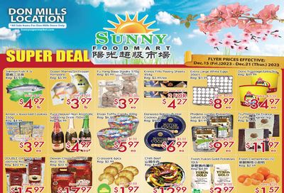 Sunny Foodmart (Don Mills) Flyer December 15 to 21