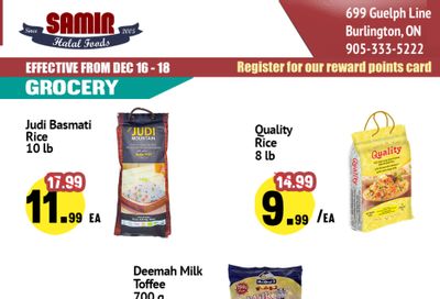 Samir Supermarket Flyer December 16 to 18