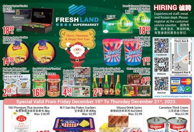 FreshLand Supermarket Flyer December 15 to 21