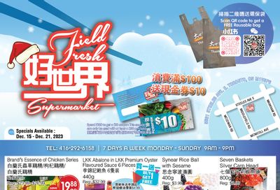 Field Fresh Supermarket Flyer December 15 to 21