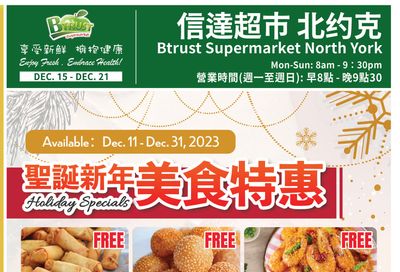 Btrust Supermarket (North York) Flyer December 15 to 21