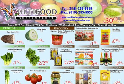 MultiFood Supermarket Flyer December 15 to 21
