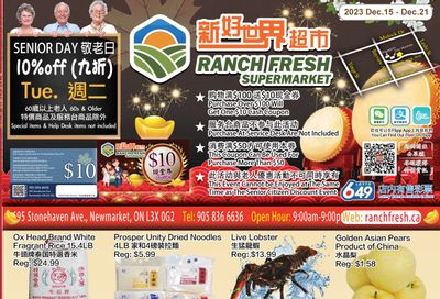 Ranch Fresh Supermarket Flyer December 15 to 21