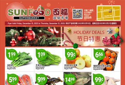 Sunfood Supermarket Flyer December 15 to 21
