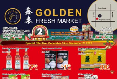 Golden Fresh Market Flyer December 15 to 21