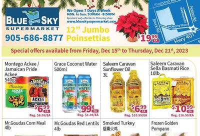 Blue Sky Supermarket (Pickering) Flyer December 15 to 21