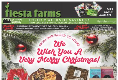 Fiesta Farms Flyer December 15 to 28