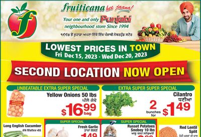 Fruiticana (Edmonton) Flyer December 15 to 20