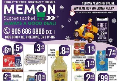 Memon Supermarket Flyer December 15 to 27