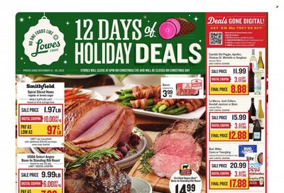 Lowes Foods (NC, SC) Weekly Ad Flyer Specials December 13 to December 26, 2023