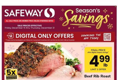 Safeway (VA) Weekly Ad Flyer Specials December 15 to December 21, 2023