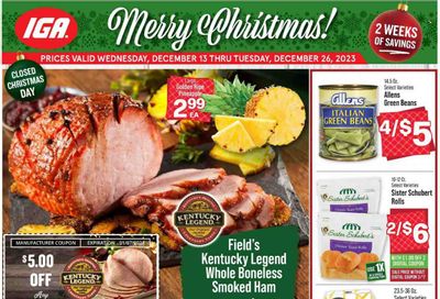 IGA (OH) Weekly Ad Flyer Specials December 13 to December 19, 2023