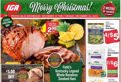 IGA (IN) Weekly Ad Flyer Specials December 13 to December 19, 2023