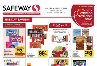 Safeway (MD, VA) Weekly Ad Flyer Specials December 15 to December 21, 2023