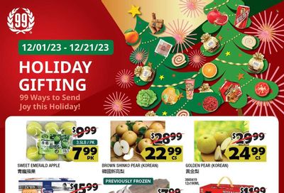 99 Ranch Market (10, 19, 40, CA, MD, NJ, OR, TX, WA) Weekly Ad Flyer Specials December 15 to December 21, 2023