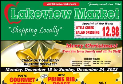 Lakeview Market Flyer December 18 to 24
