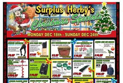 Surplus Herby's Flyer December 18 to 24
