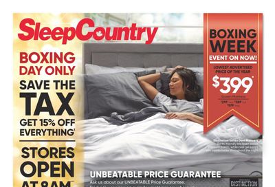 Sleep Country Flyer December 18 to 26
