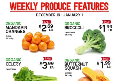 Pomme Natural Market Weekly Produce Flyer December 19 to January 1