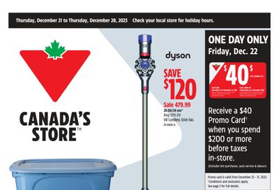 Canadian Tire (West) Flyer December 21 to 28
