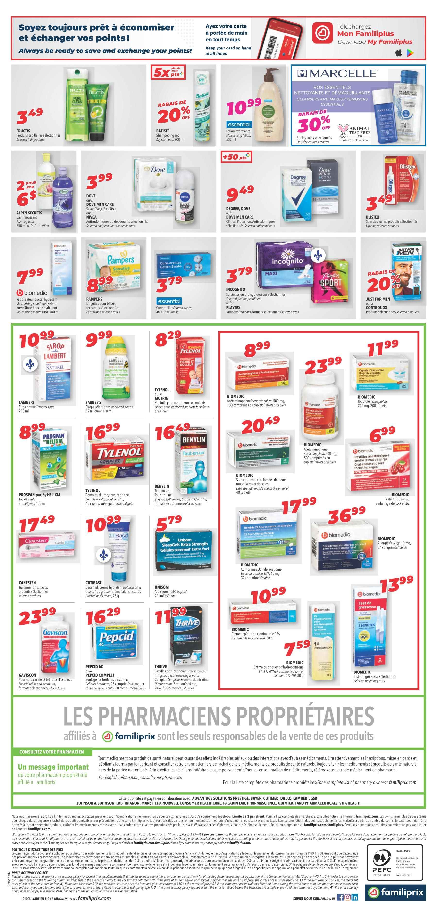 Familiprix Sante Flyer December 21 to 27