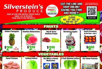 Silverstein's Produce Flyer December 19 to 23