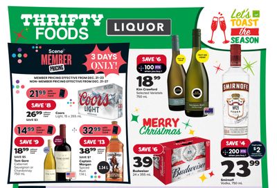Thrifty Foods Liquor Flyer December 21 to 27