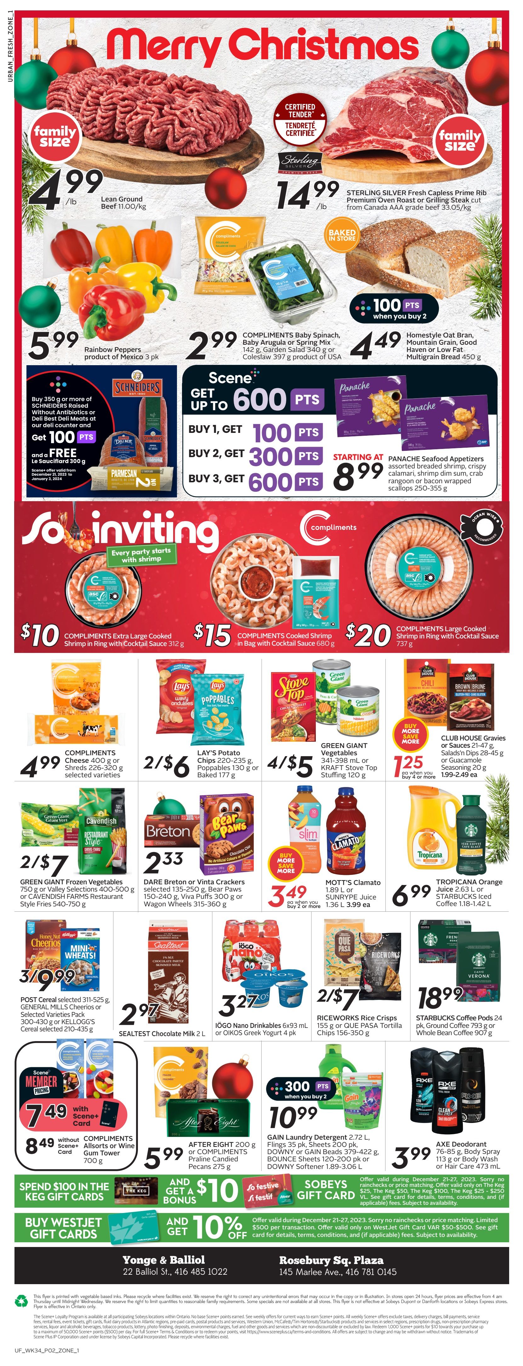 Sobeys Urban Fresh Flyer December 21 to 27