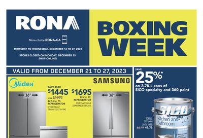 Rona (West) Flyer December 21 to 27