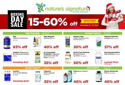 Nature's Signature Flyer December 21 to 27