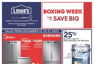 Lowe's (West) Flyer December 21 to 27