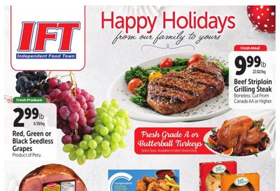 IFT Independent Food Town Flyer December 21 to January 3