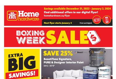 Home Hardware (Atlantic) Flyer December 21 to January 3