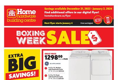 Home Hardware Building Centre (Atlantic) Flyer December 21 to January 3