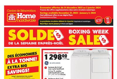 Home Hardware Building Centre (QC) Flyer December 21 to January 3