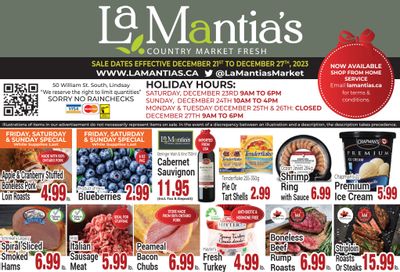 LaMantia's Flyer December 21 to 27