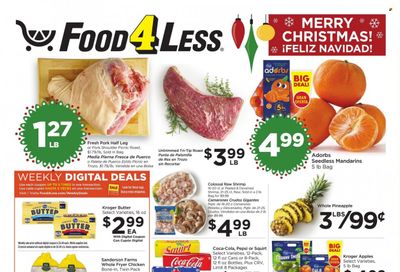 Food 4 Less (CA) Weekly Ad Flyer Specials December 20 to December 26, 2023