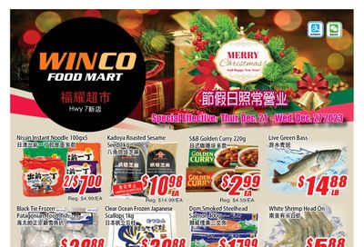 WinCo Food Mart (HWY 7) Flyer December 21 to 27