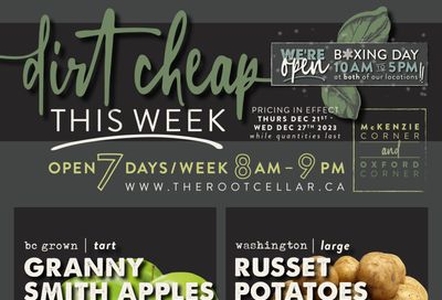 The Root Cellar Flyer December 21 to 27