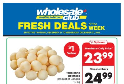 Wholesale Club (ON) Fresh Deals of the Week Flyer December 21 to 27