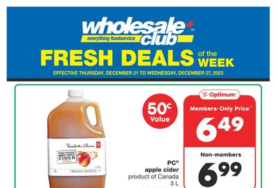 Wholesale Club (West) Fresh Deals of the Week Flyer December 21 to 27