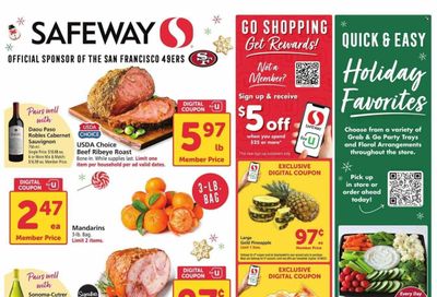 Safeway (CA) Weekly Ad Flyer Specials December 20 to December 26, 2023