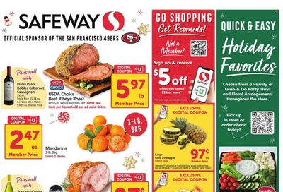 Safeway (CA) Weekly Ad Flyer Specials December 20 to December 26, 2023