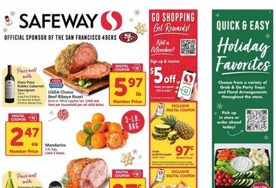 Safeway (CA) Weekly Ad Flyer Specials December 20 to December 26, 2023